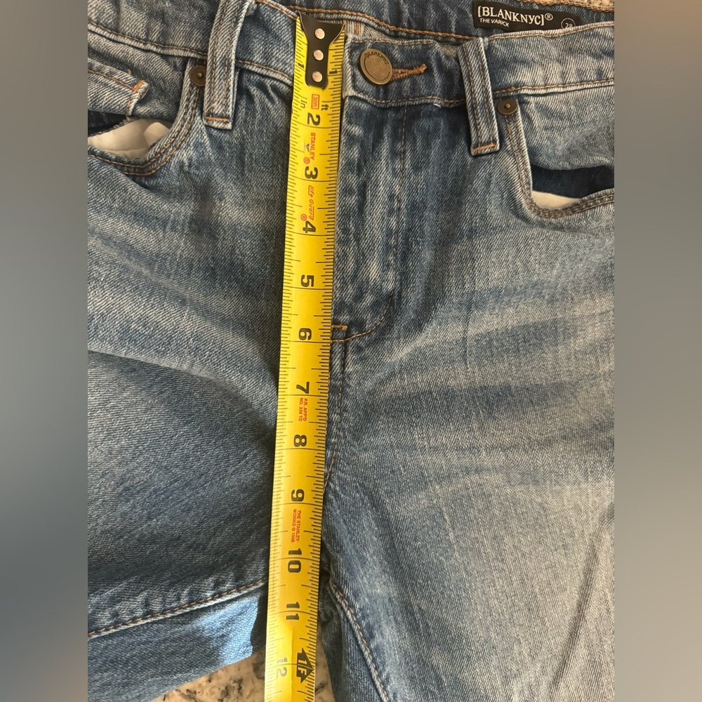 Blank NYC Womens 28 x25 The Varick Kick Flare Denim Medium Wash Blue Jeans 569™ - Picture 13 of 16